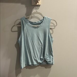 Apana Light Blue Tank Top with Knot Detail